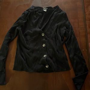 Black cardigan